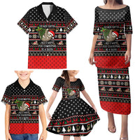 Sloth All I Want For Christmas Family Matching Puletasi and Hawaiian Shirt Xmas Holiday Patterns - Wonder Print Shop