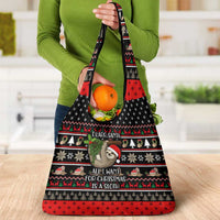 Sloth All I Want For Christmas Grocery Bag Xmas Holiday Patterns - Wonder Print Shop