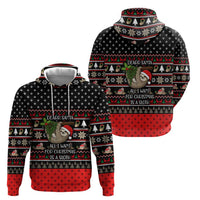 Sloth All I Want For Christmas Hoodie Xmas Holiday Patterns - Wonder Print Shop