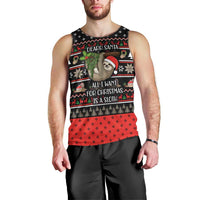 Sloth All I Want For Christmas Men Tank Top Xmas Holiday Patterns - Wonder Print Shop