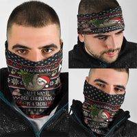 Sloth All I Want For Christmas Neck Gaiter Xmas Holiday Patterns - Wonder Print Shop
