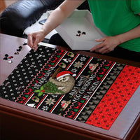 Sloth All I Want For Christmas Puzzle Xmas Holiday Patterns - Wonder Print Shop
