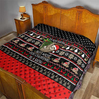 Sloth All I Want For Christmas Quilt Xmas Holiday Patterns - Wonder Print Shop