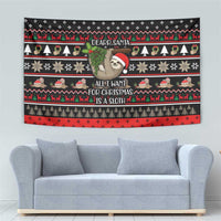 Sloth All I Want For Christmas Tapestry Xmas Holiday Patterns - Wonder Print Shop