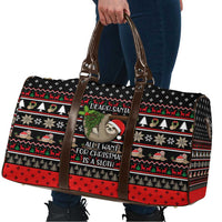 Sloth All I Want For Christmas Travel Bag Xmas Holiday Patterns - Wonder Print Shop