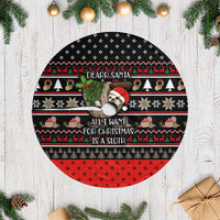 Sloth All I Want For Christmas Tree Skirt Xmas Holiday Patterns - Wonder Print Shop