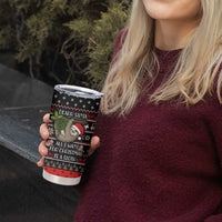 Sloth All I Want For Christmas Tumbler Cup Xmas Holiday Patterns - Wonder Print Shop