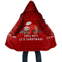 Sloth Chill Out Christmas Cloak Xmas Holiday Patterns - Wonder Print Shop
