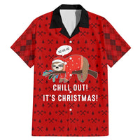 Sloth Chill Out Christmas Family Matching Mermaid Dress and Hawaiian Shirt Xmas Holiday Patterns - Wonder Print Shop