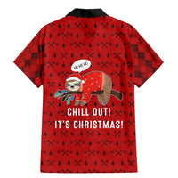 Sloth Chill Out Christmas Family Matching Mermaid Dress and Hawaiian Shirt Xmas Holiday Patterns - Wonder Print Shop