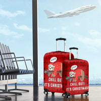 Sloth Chill Out Christmas Luggage Cover Xmas Holiday Patterns - Wonder Print Shop