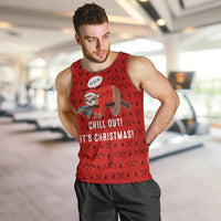 Sloth Chill Out Christmas Men Tank Top Xmas Holiday Patterns - Wonder Print Shop