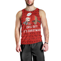 Sloth Chill Out Christmas Men Tank Top Xmas Holiday Patterns - Wonder Print Shop