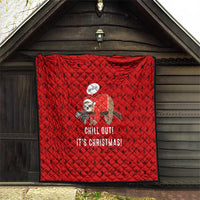 Sloth Chill Out Christmas Quilt Xmas Holiday Patterns - Wonder Print Shop