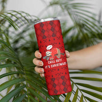 Sloth Chill Out Christmas Skinny Tumbler Xmas Holiday Patterns - Wonder Print Shop
