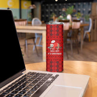 Sloth Chill Out Christmas Skinny Tumbler Xmas Holiday Patterns - Wonder Print Shop