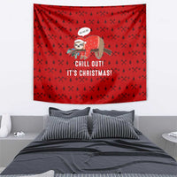 Sloth Chill Out Christmas Tapestry Xmas Holiday Patterns - Wonder Print Shop