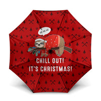 Sloth Chill Out Christmas Umbrella Xmas Holiday Patterns - Wonder Print Shop