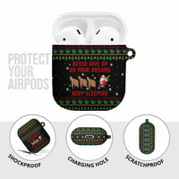 Sloth Keep Sleeping Christmas AirPods Case Xmas Holiday Patterns - Wonder Print Shop