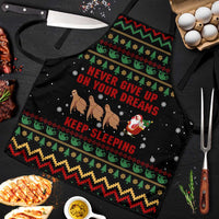 Sloth Keep Sleeping Christmas Apron Xmas Holiday Patterns - Wonder Print Shop