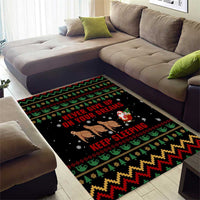 Sloth Keep Sleeping Christmas Area Rug Xmas Holiday Patterns - Wonder Print Shop
