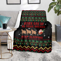 Sloth Keep Sleeping Christmas Blanket Xmas Holiday Patterns - Wonder Print Shop