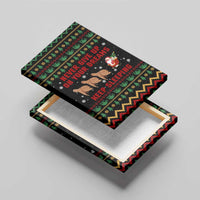 Sloth Keep Sleeping Christmas Canvas Wall Art Xmas Holiday Patterns - Wonder Print Shop