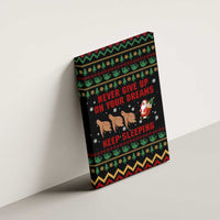 Sloth Keep Sleeping Christmas Canvas Wall Art Xmas Holiday Patterns - Wonder Print Shop