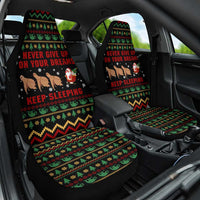 Sloth Keep Sleeping Christmas Car Seat Cover Xmas Holiday Patterns - Wonder Print Shop