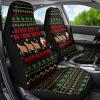 Sloth Keep Sleeping Christmas Car Seat Cover Xmas Holiday Patterns - Wonder Print Shop