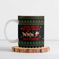 Sloth Keep Sleeping Christmas Ceramic Mug Xmas Holiday Patterns - Wonder Print Shop