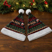 Sloth Keep Sleeping Christmas Santa Hat Xmas Holiday Patterns - Wonder Print Shop