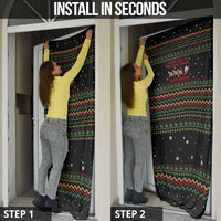 Sloth Keep Sleeping Christmas Door Cover Xmas Holiday Patterns - Wonder Print Shop