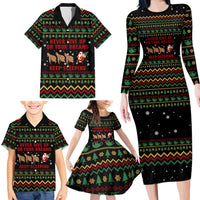 Sloth Keep Sleeping Christmas Family Matching Long Sleeve Bodycon Dress and Hawaiian Shirt Xmas Holiday Patterns - Wonder Print Shop