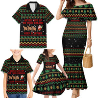 Sloth Keep Sleeping Christmas Family Matching Mermaid Dress and Hawaiian Shirt Xmas Holiday Patterns - Wonder Print Shop