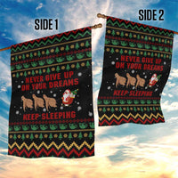 Sloth Keep Sleeping Christmas Garden Flag Xmas Holiday Patterns - Wonder Print Shop