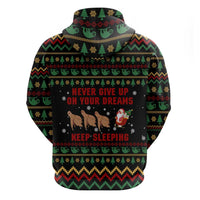 Sloth Keep Sleeping Christmas Hoodie Xmas Holiday Patterns - Wonder Print Shop