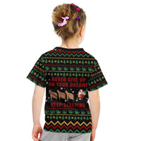 Sloth Keep Sleeping Christmas Kid T Shirt Xmas Holiday Patterns - Wonder Print Shop