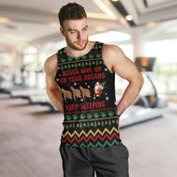 Sloth Keep Sleeping Christmas Men Tank Top Xmas Holiday Patterns - Wonder Print Shop