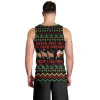 Sloth Keep Sleeping Christmas Men Tank Top Xmas Holiday Patterns - Wonder Print Shop