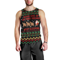 Sloth Keep Sleeping Christmas Men Tank Top Xmas Holiday Patterns - Wonder Print Shop