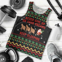 Sloth Keep Sleeping Christmas Men Tank Top Xmas Holiday Patterns - Wonder Print Shop