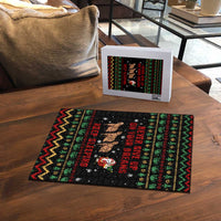 Sloth Keep Sleeping Christmas Puzzle Xmas Holiday Patterns - Wonder Print Shop