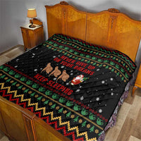 Sloth Keep Sleeping Christmas Quilt Xmas Holiday Patterns - Wonder Print Shop