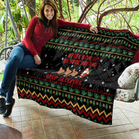 Sloth Keep Sleeping Christmas Quilt Xmas Holiday Patterns - Wonder Print Shop