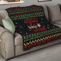 Sloth Keep Sleeping Christmas Quilt Xmas Holiday Patterns - Wonder Print Shop
