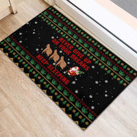 Sloth Keep Sleeping Christmas Rubber Doormat Xmas Holiday Patterns - Wonder Print Shop