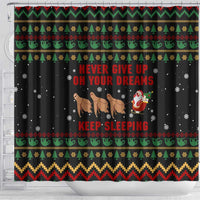 Sloth Keep Sleeping Christmas Shower Curtain Xmas Holiday Patterns - Wonder Print Shop