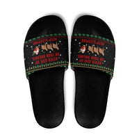 Sloth Keep Sleeping Christmas Slide Sandals Xmas Holiday Patterns - Wonder Print Shop
