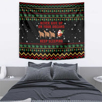 Sloth Keep Sleeping Christmas Tapestry Xmas Holiday Patterns - Wonder Print Shop